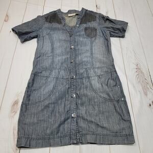 Vintage DKNy y2k denim jean mini dress